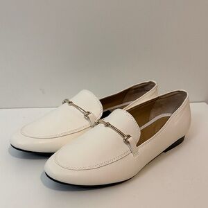 Rachel Zoe cream white loafers sz 10